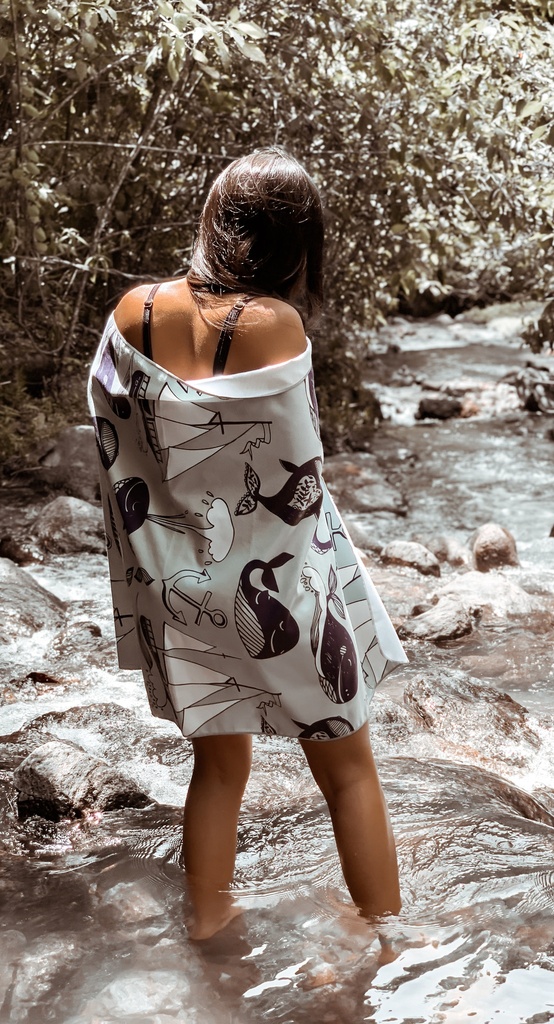 Toalla corporal Ballenas